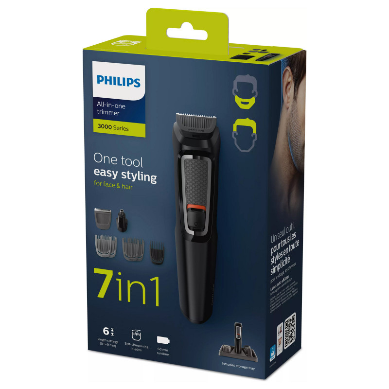 Philips Series 3000 MG3721/14 Πολυχρηστικό Trimmer, Μαύρο