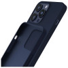 Θήκη σιλικόνης 3MK για Apple iPhone 16 Pro, μπλε ναυτικό