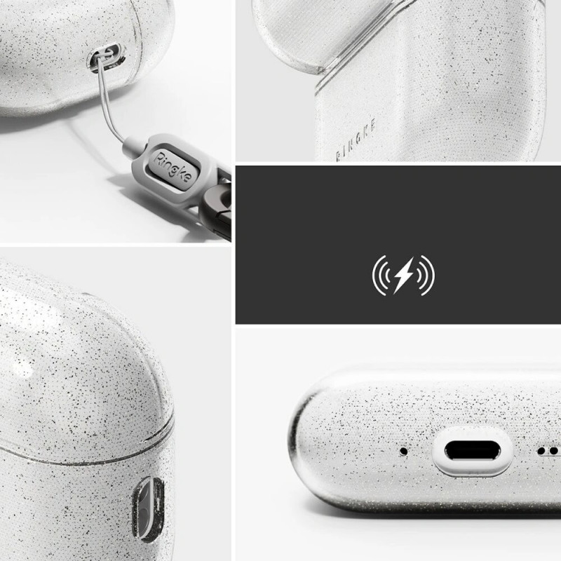 Θήκη Ringke Air για Apple AirPods Pro 3, Διαφανής με Γκλίτερ
