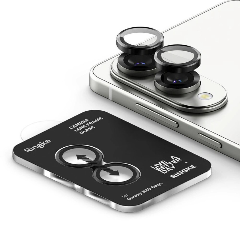 Ringke Προστατευτικό Πλαισίου Κάμερας για Samsung Galaxy S25 Edge, Μαύρο