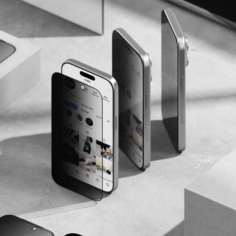Ringke Easy Slide Εμπιστευτικότητας Σκληρυμένο Γυαλί για Apple iPhone 17 Pro Max (2 τεμ.)