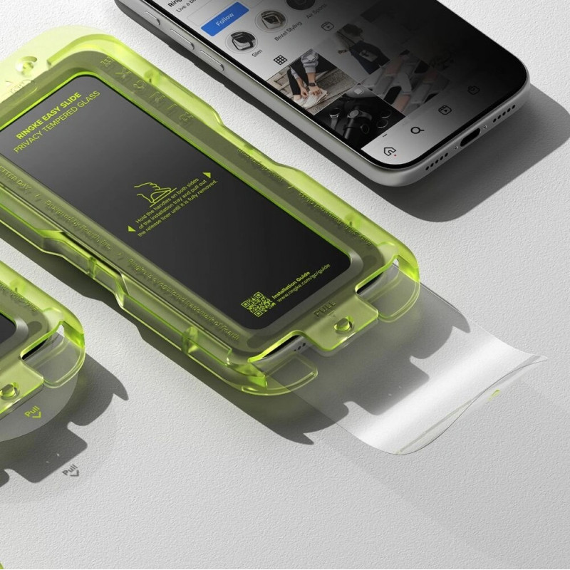 Ringke Easy Slide Εμπιστευτικότητας Σκληρυμένο Γυαλί για Apple iPhone 17 Pro Max (2 τεμ.)
