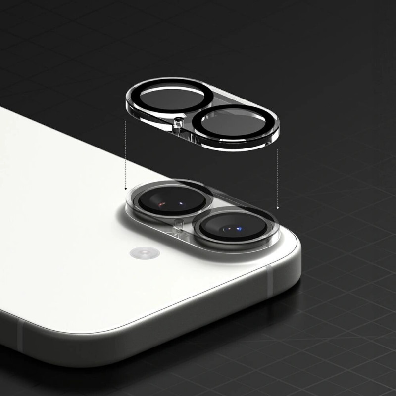 Ringke Πλήρης Προστατευτική Κάλυψη Κάμερας για Apple iPhone 17, Μαύρο (2 τεμ.)