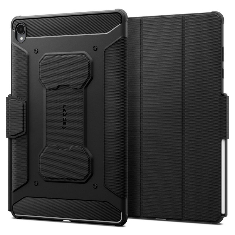 Θήκη tablet Spigen Rugged Armor ACS11822 για Samsung Galaxy Tab S12+ 12.6 (X840 / X846b), μαύρο ματ