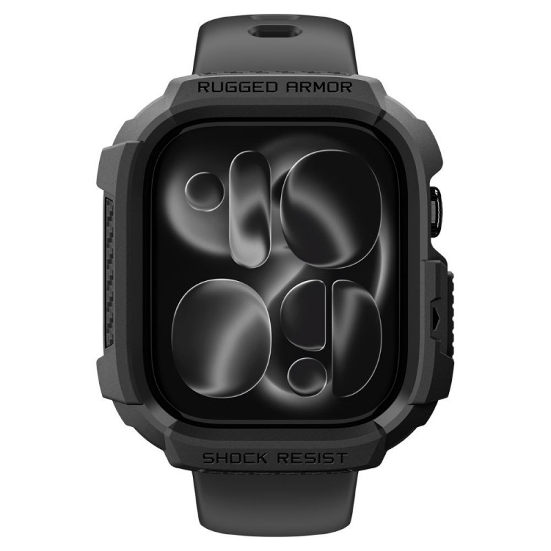 Θήκη Spigen Rugged Armor ACS11886 για Apple Watch 12 46 mm, μαύρο ματ