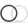 Tech-Protect MagMat MagSafe καθολικός μαγνητικός δακτύλιος, μαύρο & ασημί (2 τεμ.)