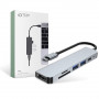 Tech-Protect V4 6-in-1 USB-C hub, γκρι