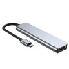 Tech-Protect V4 6-in-1 USB-C hub, γκρι