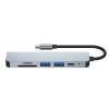 Tech-Protect V4 6-in-1 USB-C hub, γκρι