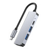Tech-Protect V2 4-in-1 USB-C hub, γκρι