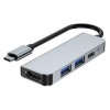 Tech-Protect V2 4-in-1 USB-C hub, γκρι