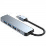 Tech-Protect V0-HUB 5in1 USB-A hub, γκρι