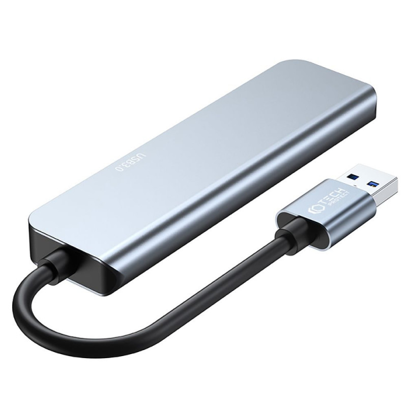 Tech-Protect V0-HUB 5in1 USB-A hub, γκρι