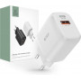Tech-Protect C20W φορτιστής τοίχου 2 θυρών, USB-C PD 20W και USB-A QC 3.0, λευκός