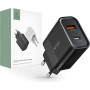 Tech-Protect C30W φορτιστής τοίχου 2 θυρών, USB-C PD 30W και USB-A QC 3.0, μαύρος