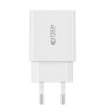 Επιτοίχιος φορτιστής 2 θυρών Tech-Protect NC30W PD 30W QC 3.0, λευκός