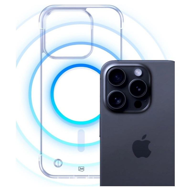 Θήκη smartphone 3mk Just20g MagCase για Apple iPhone 15 Pro, διαφανής