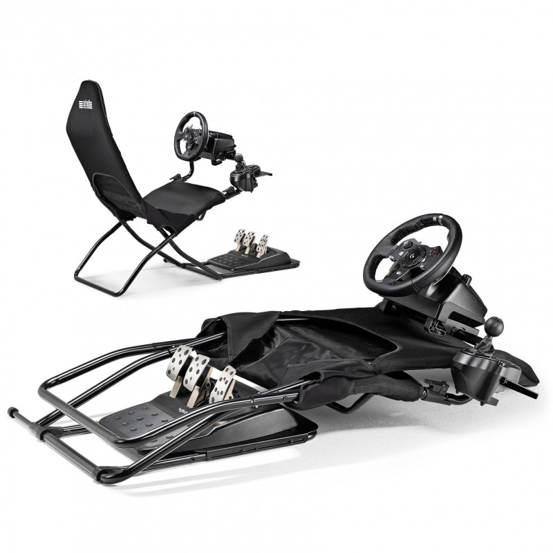 Next Level Racing GTLite Air πτυσσόμενο cockpit αγώνων, πλέγμα SIMAERO, μαύρο