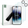 Tech-Protect Supreme Set tempered glass για Apple iPhone 15, διάφανο (2+1 τεμ.)