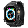 Θήκη με λουράκι Spigen Rugged Armor Pro για Apple Watch Ultra 1 / 2 / 3 49 mm, Μαύρο