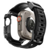 Θήκη με λουράκι Spigen Rugged Armor Pro για Apple Watch Ultra 1 / 2 / 3 49 mm, Μαύρο