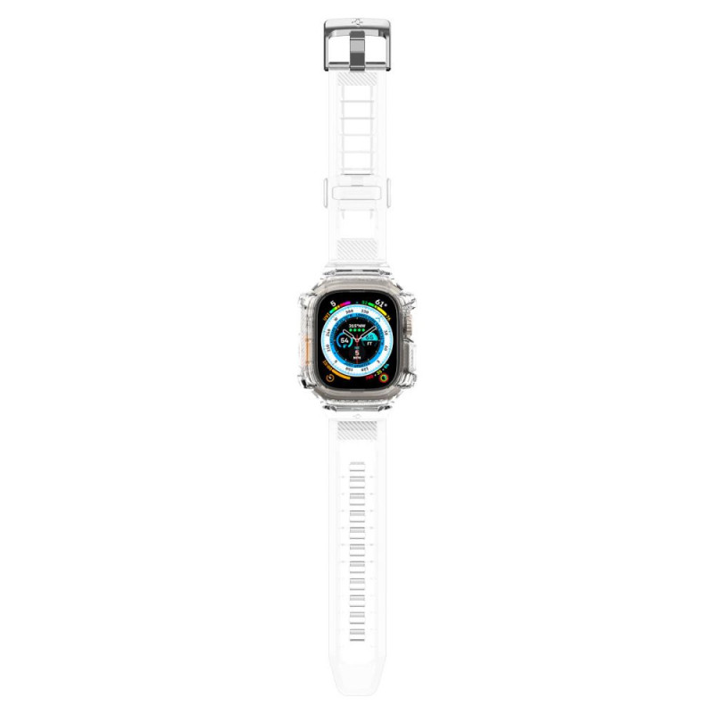 Θήκη με λουρί Spigen Rugged Armor Pro για Apple Watch Ultra 49 mm, Crystal Clear