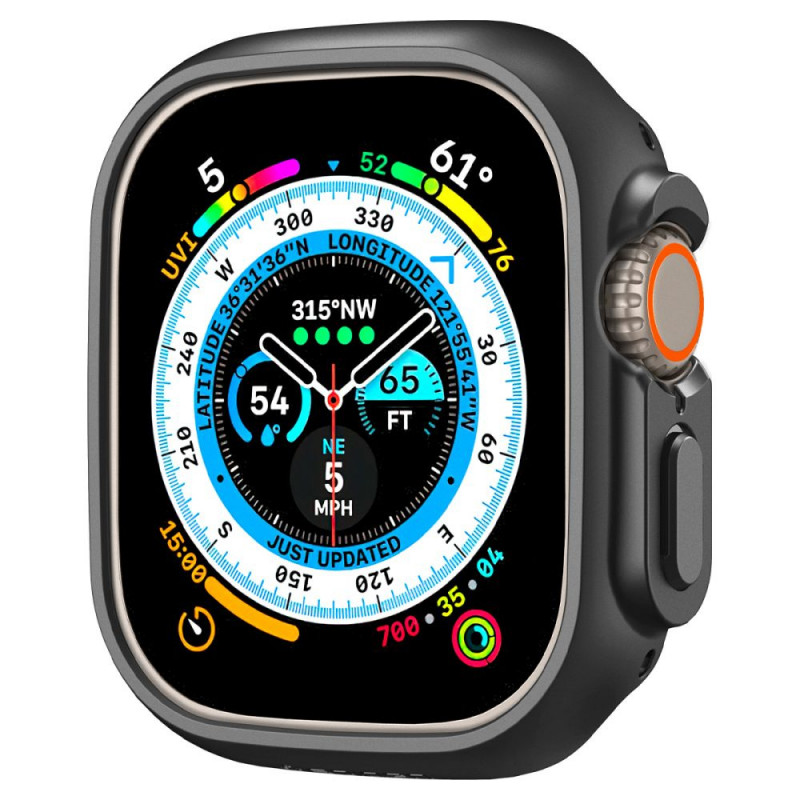 Θήκη Spigen Thin Fit για Apple Watch Ultra 1 / 2 / 3 49 mm, μαύρη