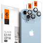Spigen Optik.tR EZ Fit Προστατευτικό Φακού Κάμερας για Apple iPhone 14 / 14 Plus / 15 / 15 Plus, Μαύρο (2 τεμ.)
