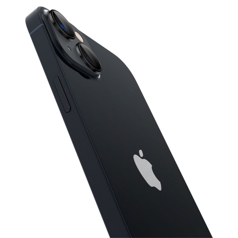 Spigen Optik.tR EZ Fit Προστατευτικό Φακού Κάμερας για Apple iPhone 14 / 14 Plus / 15 / 15 Plus, Μαύρο (2 τεμ.)
