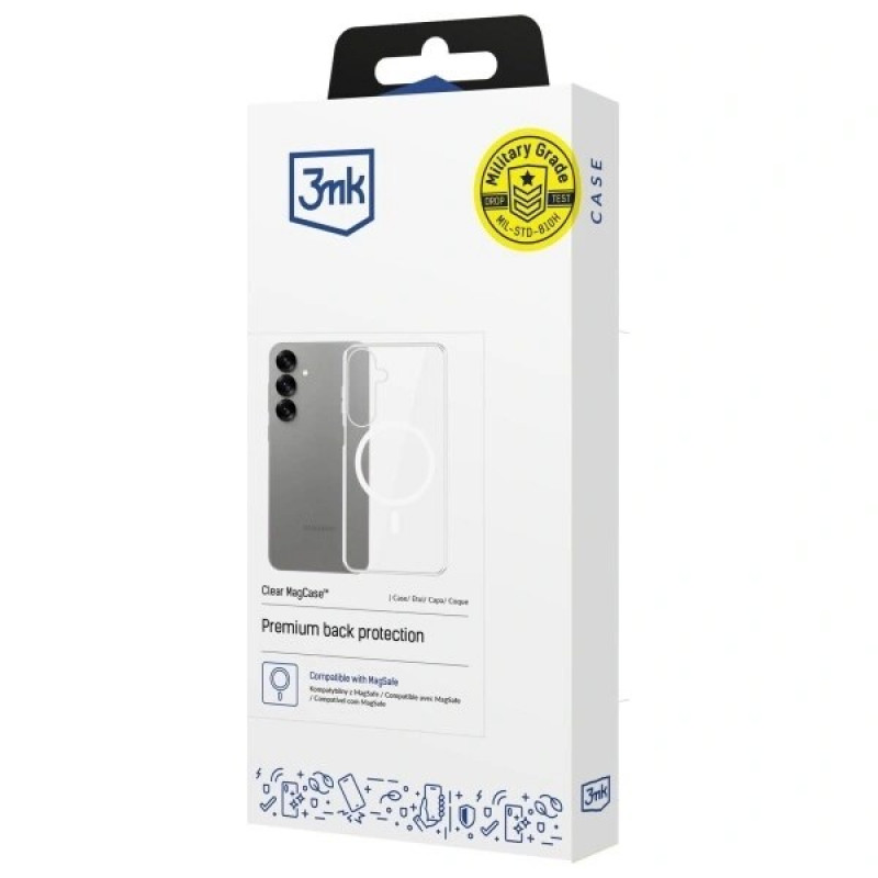 3MK Clear MagCase για Samsung Galaxy S25+, MagSafe, διαφανής