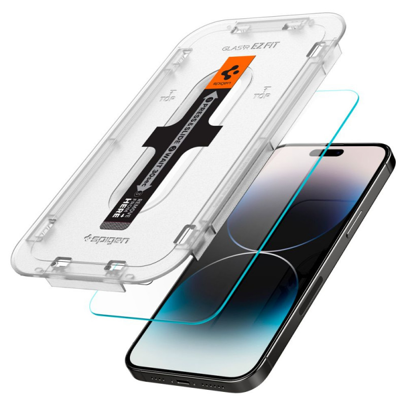 Spigen GLAS.tR EZ Fit Ενισχυμένο Γυαλί για Apple iPhone 14 Pro Max (2 τεμ.)