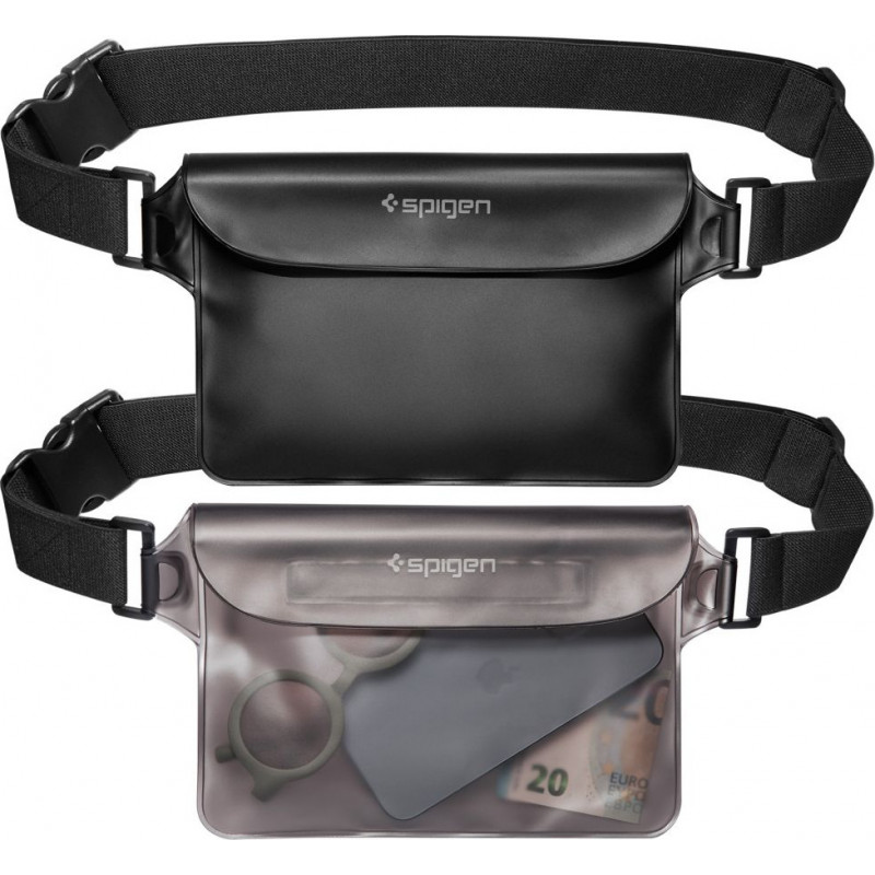 Spigen Aqua Shield A620 Universal Αδιάβροχη Τσάντα Μέσης IPX8, Μαύρη