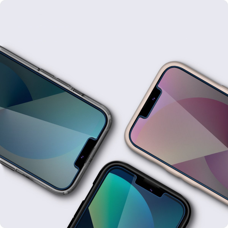 Spigen GLAS.tR EZ Fit Διαφανές Σκληρυμένο Γυαλί για Apple iPhone 13 / 13 Pro / 14 / 16e / 17e