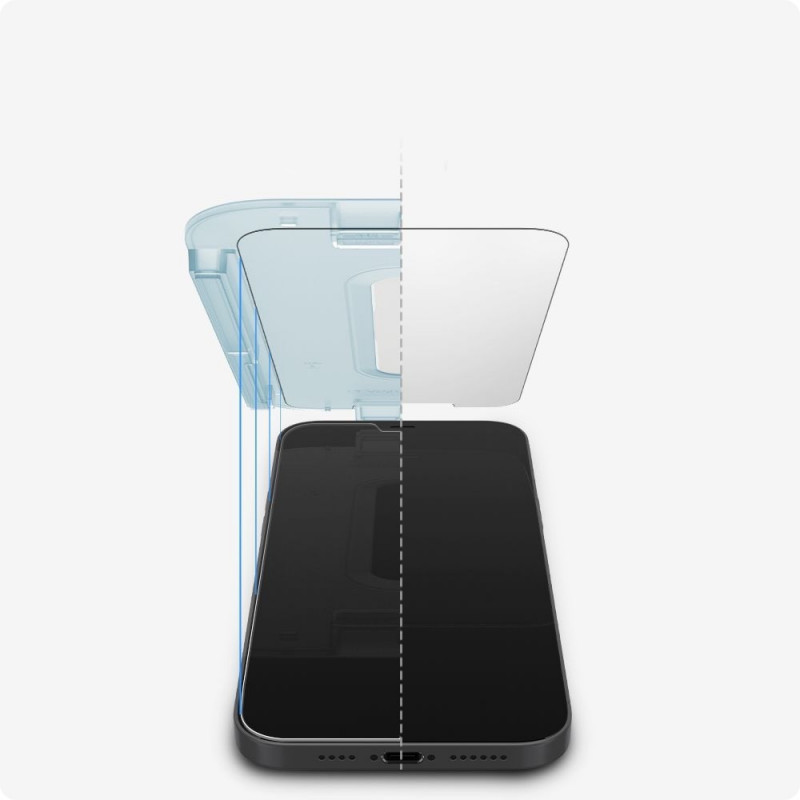 Spigen GLAS.tR EZ Fit Ενισχυμένο Γυαλί για Apple iPhone 12 / 12 Pro (2 τεμ.)