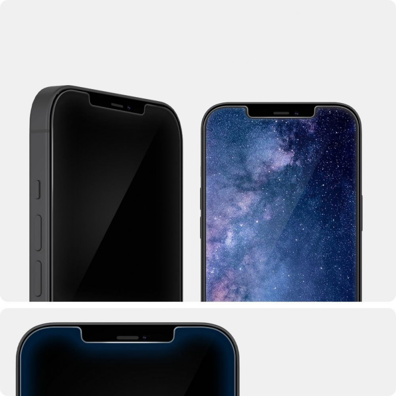 Spigen GLAS.tR EZ Fit Ενισχυμένο Γυαλί για Apple iPhone 12 / 12 Pro (2 τεμ.)