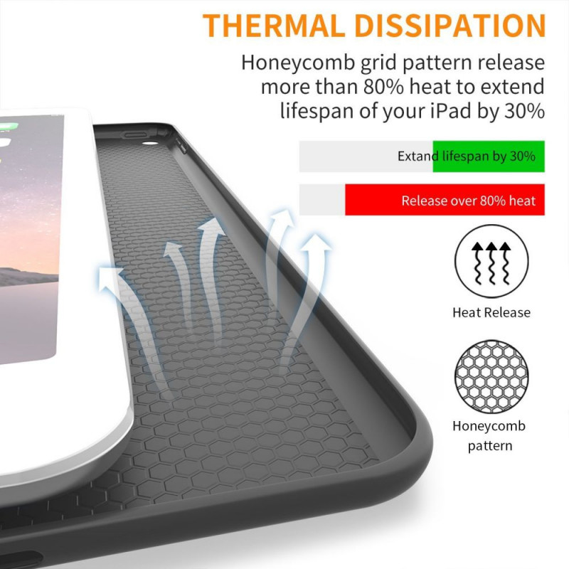 Θήκη Tech-Protect Smartcase THP770BLK για Apple iPad 9.7 (2017/2018, 5ης/6ης γενιάς), μαύρη
