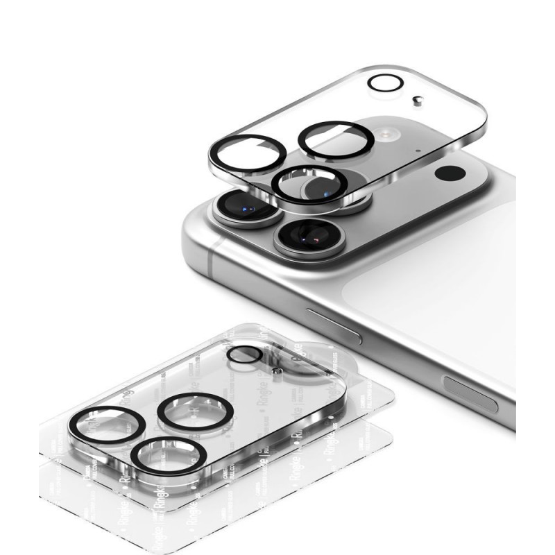 Ringke Camera Full Cover προστατευτικό φακού κάμερας για Apple iPhone 18 Pro Max, 9H tempered glass, μαύρο (2 τεμ.)