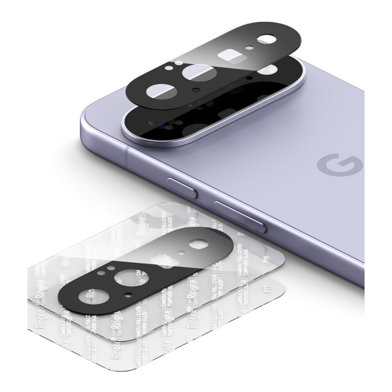 Ringke Camera Full Cover προστατευτικό φακού κάμερας για Google Pixel 11, θωρακισμένο γυαλί 9H, μαύρο (2 τεμ.)