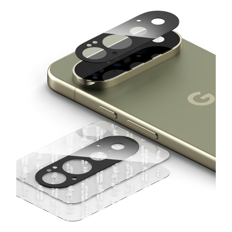Προστατευτικό φακού κάμερας Ringke Camera Full Cover για Google Pixel 11 Pro, tempered glass, μαύρο (2 τεμ.)