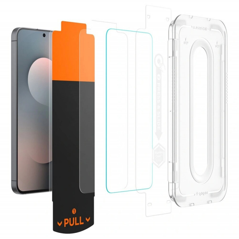 Spigen Glas.tR EZ Fit Pro Ενισχυμένο Γυαλί για Samsung Galaxy S25 FE, Διαφανές (2 τεμ.)