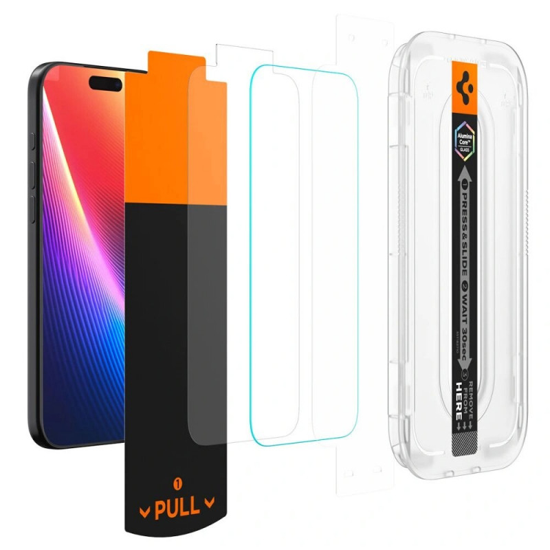 Spigen Glas.tR EZ Fit HD AGL10097 Προστατευτικό Οθόνης για Apple iPhone 17 Pro, Διαφανές