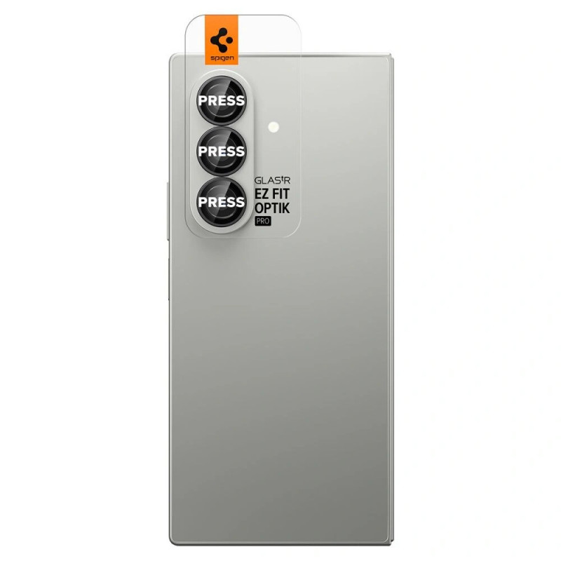 Spigen Optik Pro HD Glas.tR EZ Fit AGL09581 Προστατευτικό κάμερας για Samsung Galaxy Z Fold 7 / 8 Ultra, μαύρο (2 τεμ.)