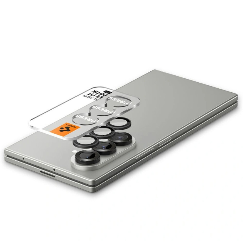 Spigen Optik Pro HD Glas.tR EZ Fit AGL09581 Προστατευτικό κάμερας για Samsung Galaxy Z Fold 7 / 8 Ultra, μαύρο (2 τεμ.)