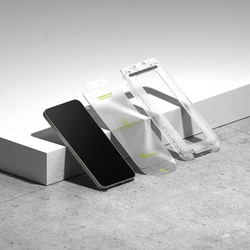 Ringke Easy Slide Ενισχυμένο Γυαλί για Samsung Galaxy S24 / S25, Διαφανές (2 τεμ.)