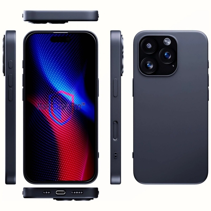 Θήκη 3MK Matt Case Pro για Apple iPhone 16 Pro, Μαύρη