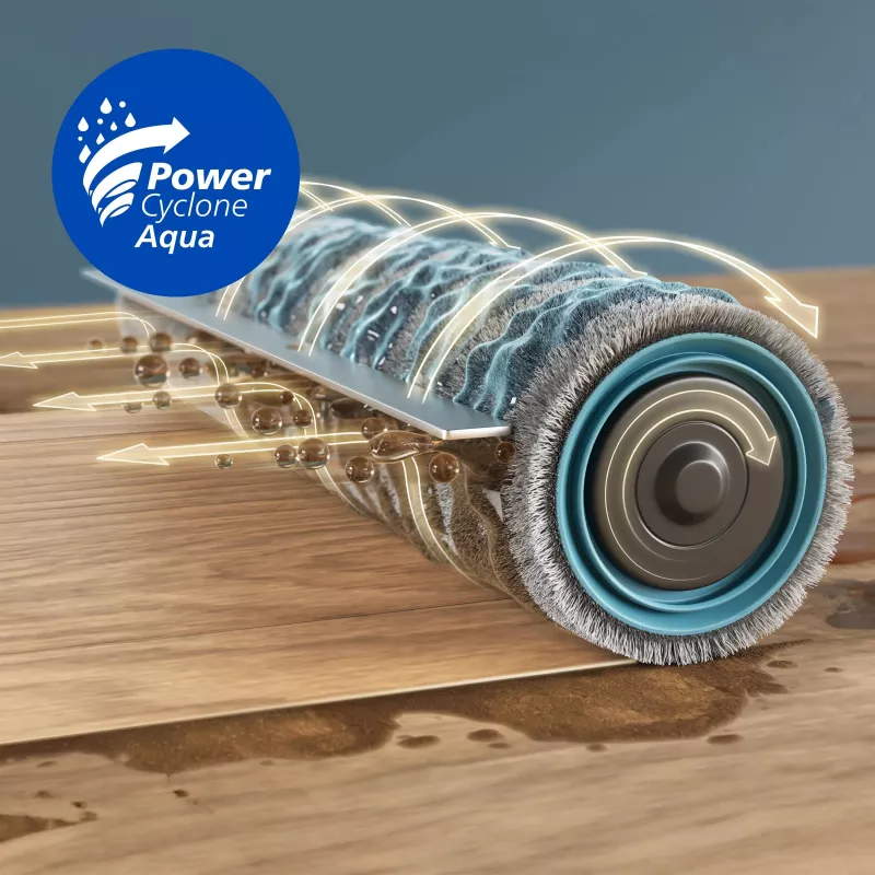 Philips HomeRun 9000 Series XU9100/10 Aqua ρομποτική σκούπα, μαύρη