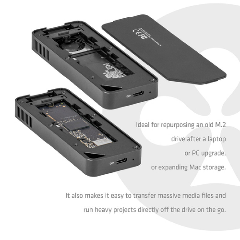 Θήκη Club3D CAC-2510 M.2 NVMe SSD με ανεμιστήρα, USB4