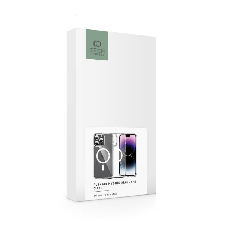 Θήκη Tech-Protect Flexair Hybrid MagSafe THP2290 για Apple iPhone 15 Pro, Διάφανη