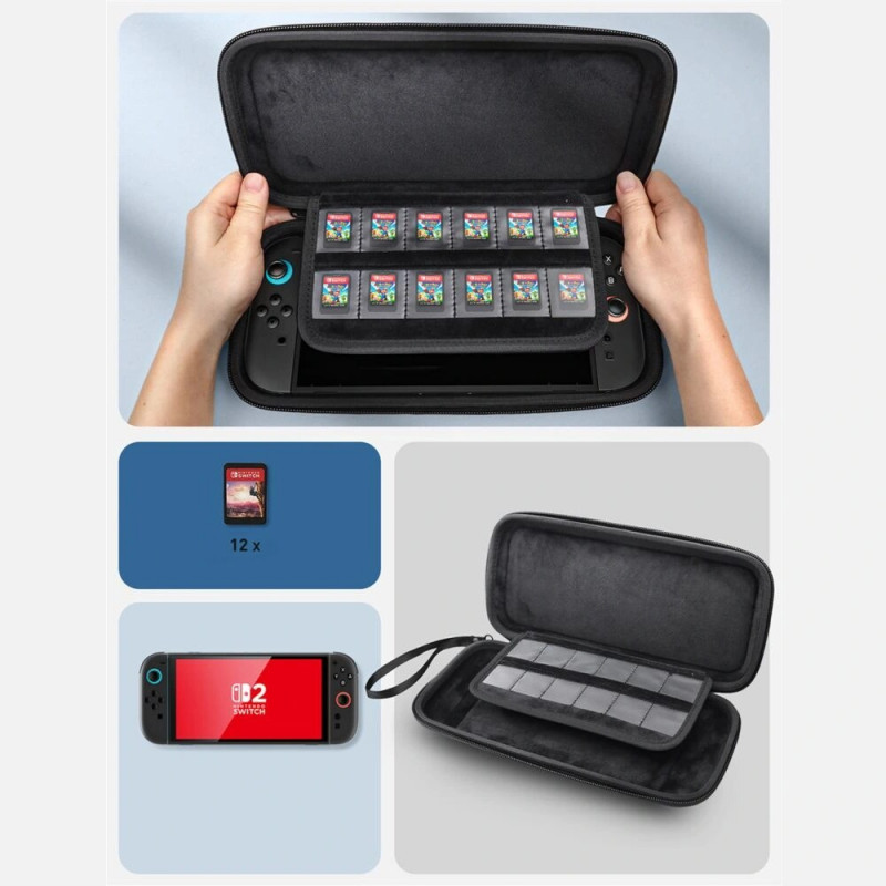Θήκη μεταφοράς Supcase Carrying Mini για Nintendo Switch 2, μαύρη