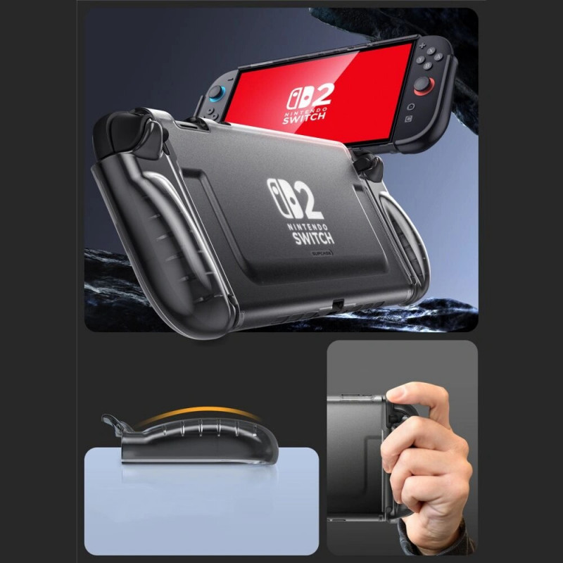 Θήκη Supcase Crystal για Nintendo Switch 2, Frost Black